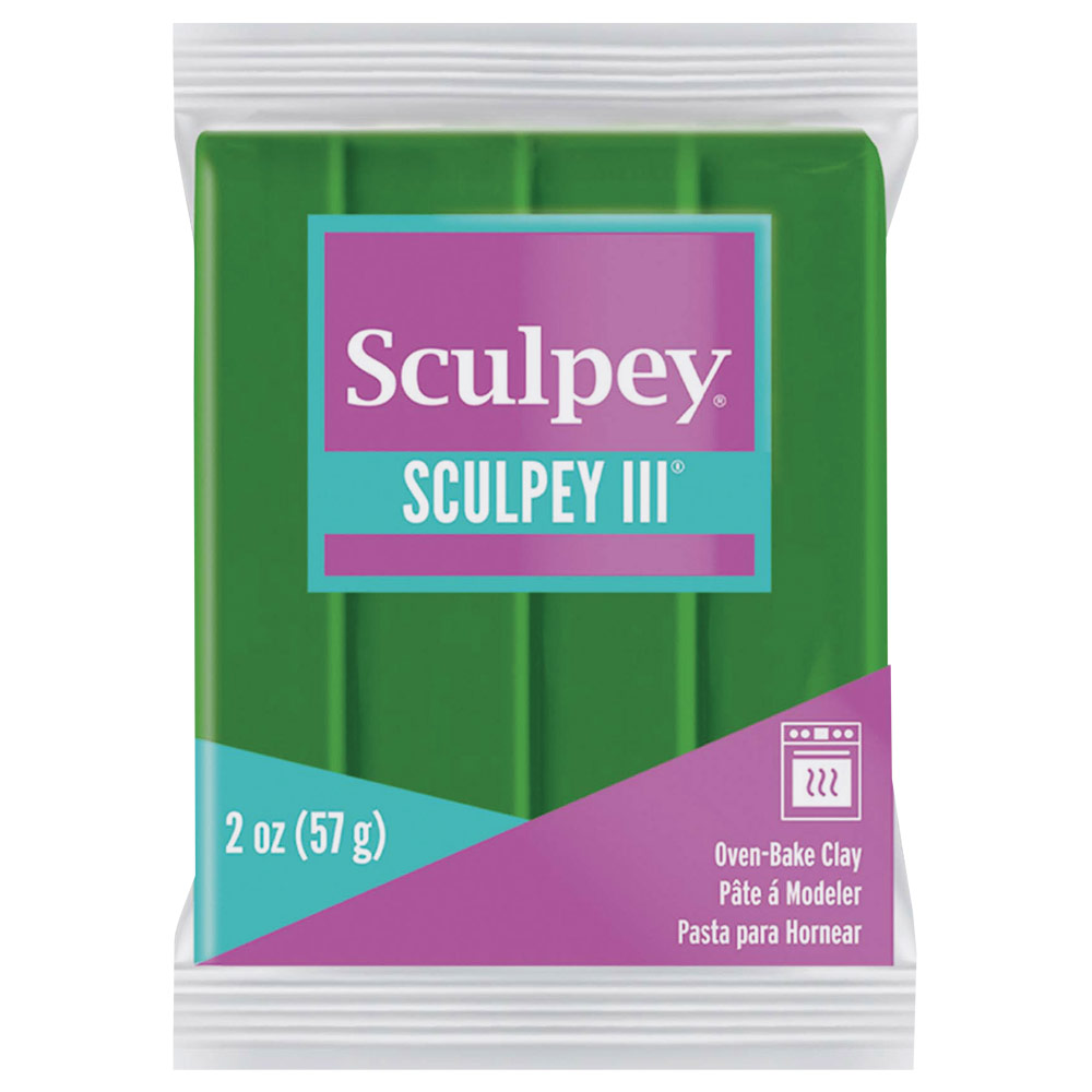 Sculpey Sculpey III Oven-Bake Polymer Clay 2oz Leaf Green 322