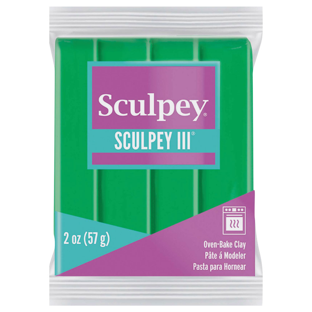 Sculpey Sculpey III Oven-Bake Polymer Clay 2oz Emerald 323