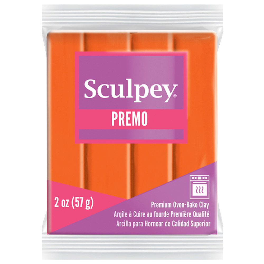 Sculpey Premo Polymer Oven-Baked Clay 2oz Orange 5033
