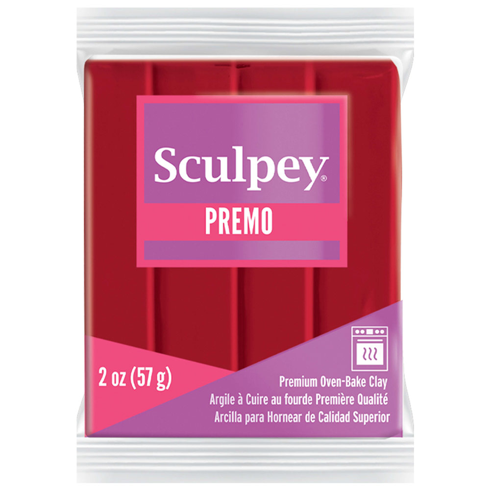 Sculpey Premo Polymer Oven-Baked Clay 2oz Cayenne Red