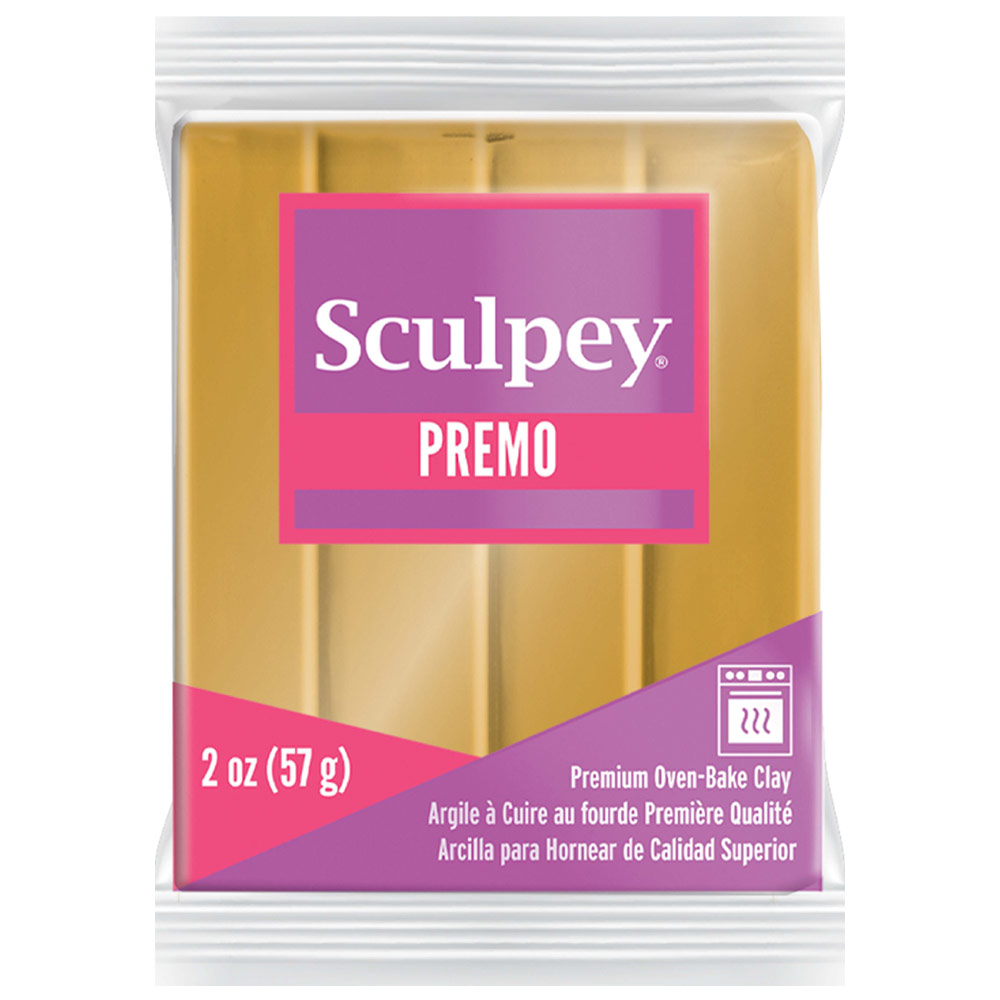 Sculpey Premo Polymer Oven-Baked Clay 2oz 18K Gold 5055
