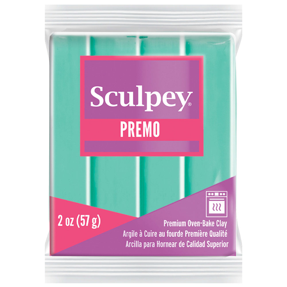 Sculpey Premo Polymer Oven-Baked Clay 2oz Mint Green 5062