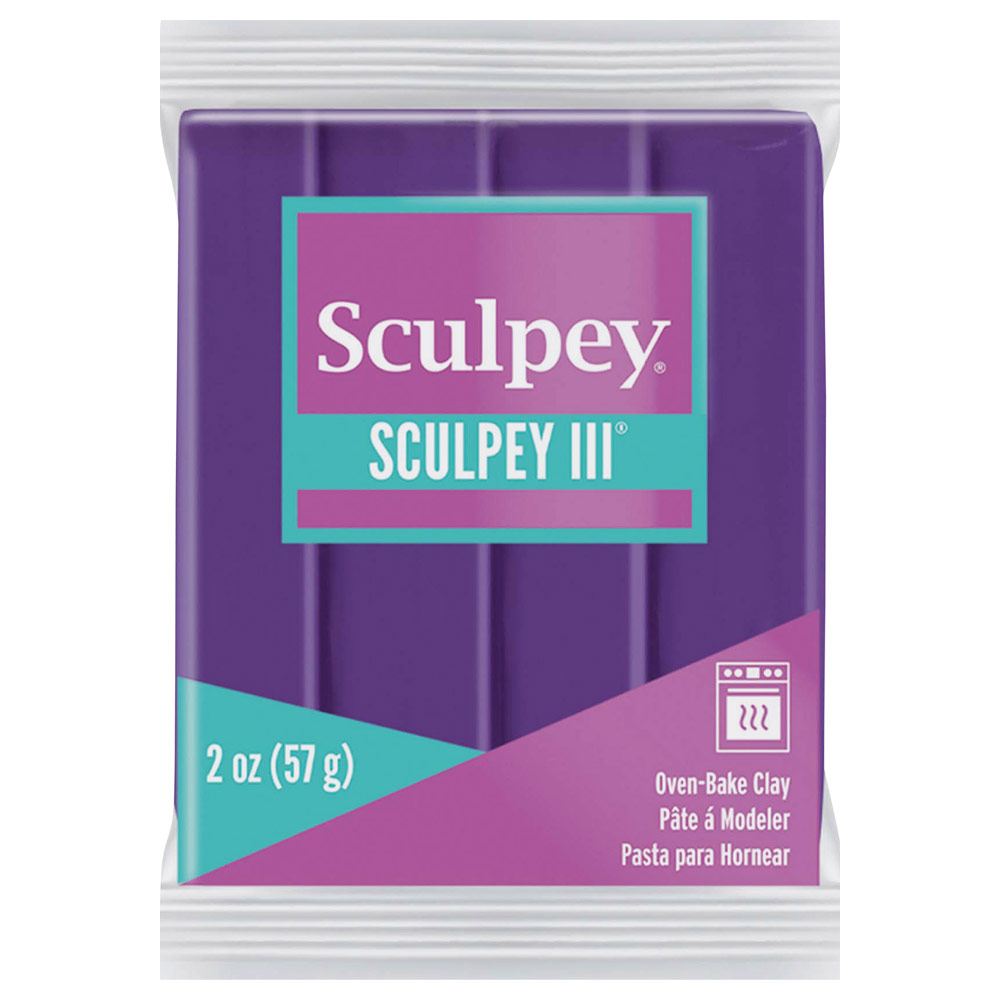 Sculpey Sculpey III Oven-Bake Polymer Clay 2oz Purple 513