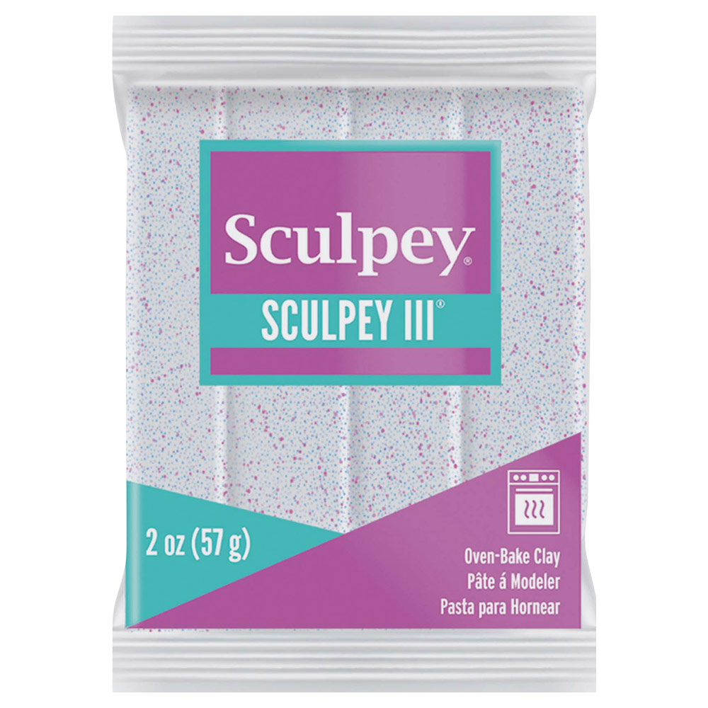 Sculpey Sculpey III Oven-Bake Polymer Clay 2oz White Glitter 539