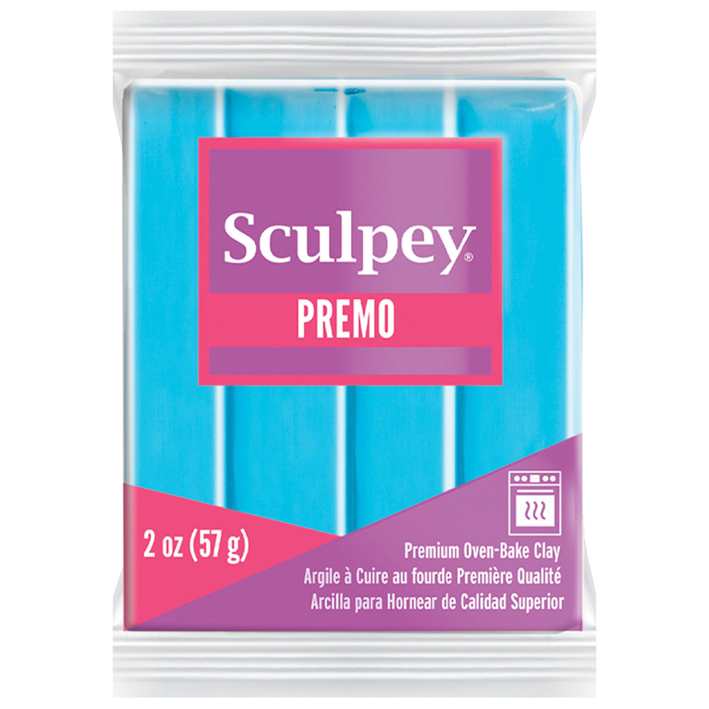 Sculpey Premo Polymer Oven-Baked Clay 2oz Turquoise 5505