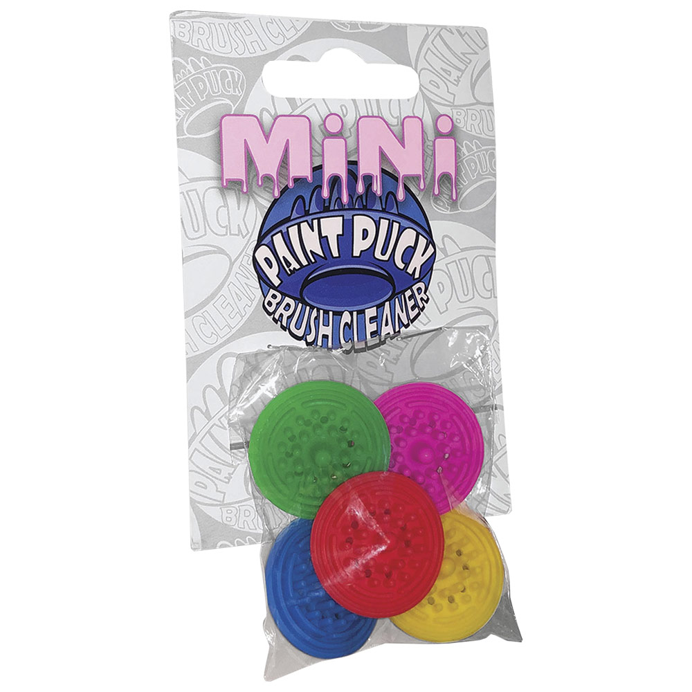 Paint Puck Mini Original Brush Cleaner 5 Pack Assorted
