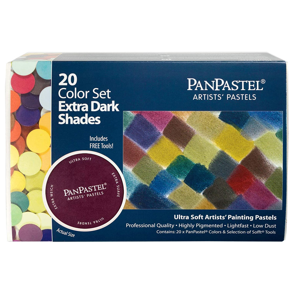 PanPastel Artists' Painting Pastel 20 Set Extra Dark Shades