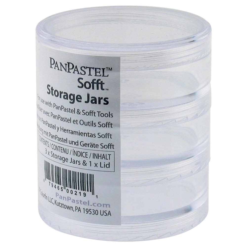 PanPastel Sofft Storage Jars + 1 Lid 3 Pack