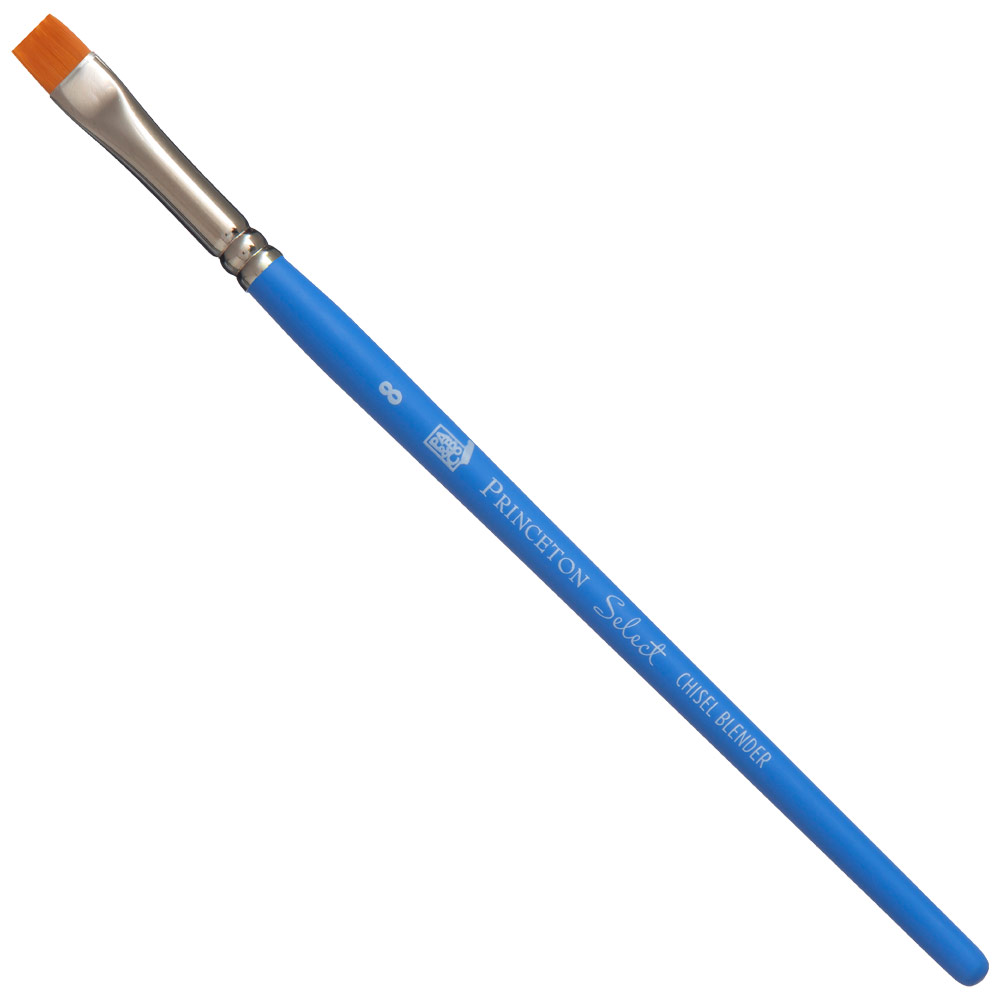 Princeton Select Artiste Synthetic Brush Series 3750 Chisel Blender #8