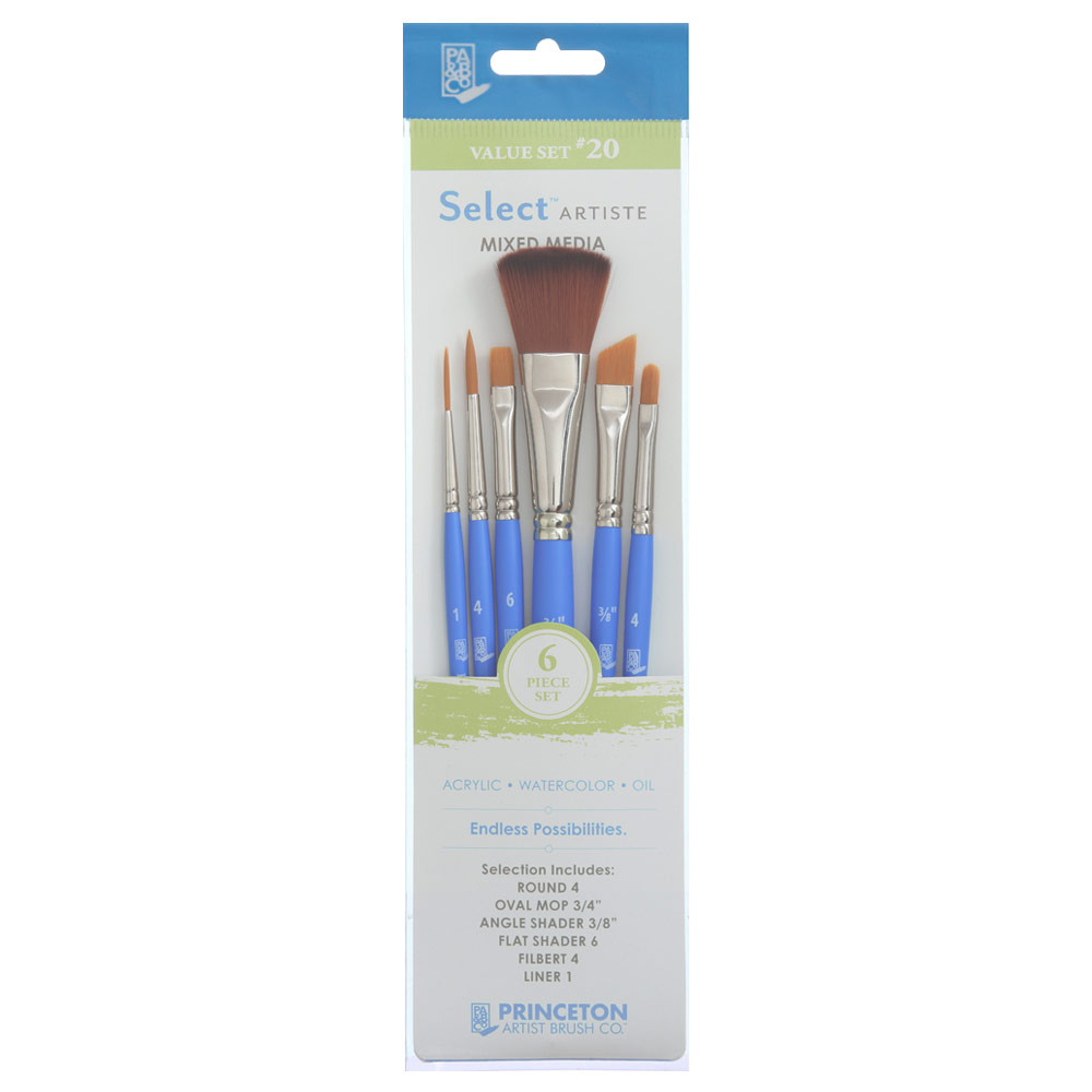 Princeton Select Artiste Synthetic Brush Series 3750 Value Set #20
