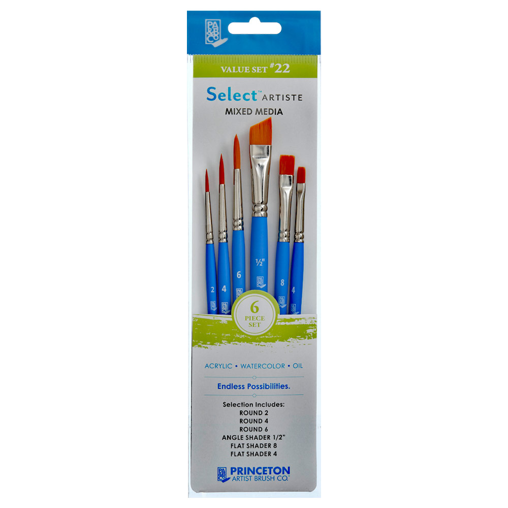 Princeton Select Artiste Synthetic Brush Series 3750 Value Set #22