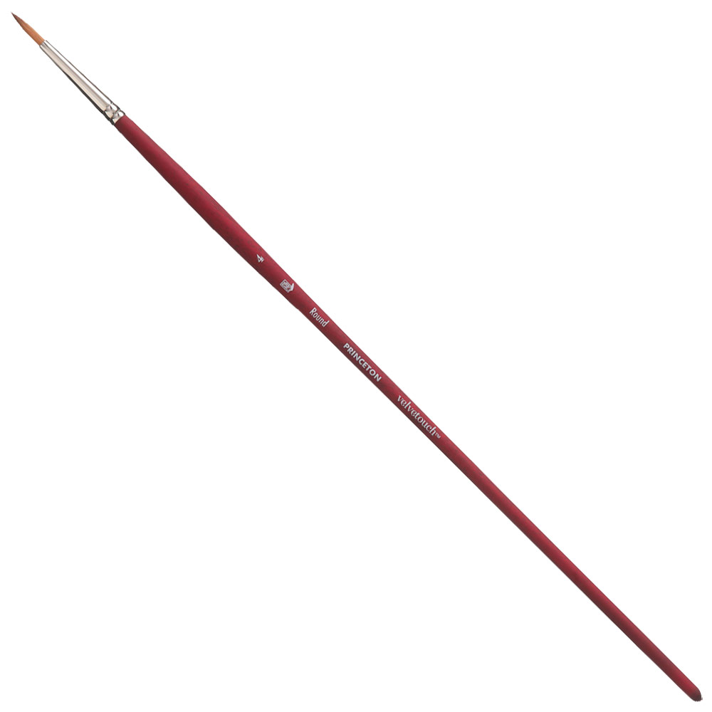 Princeton Velvetouch Synthetic Brush Series 3900 Round #4
