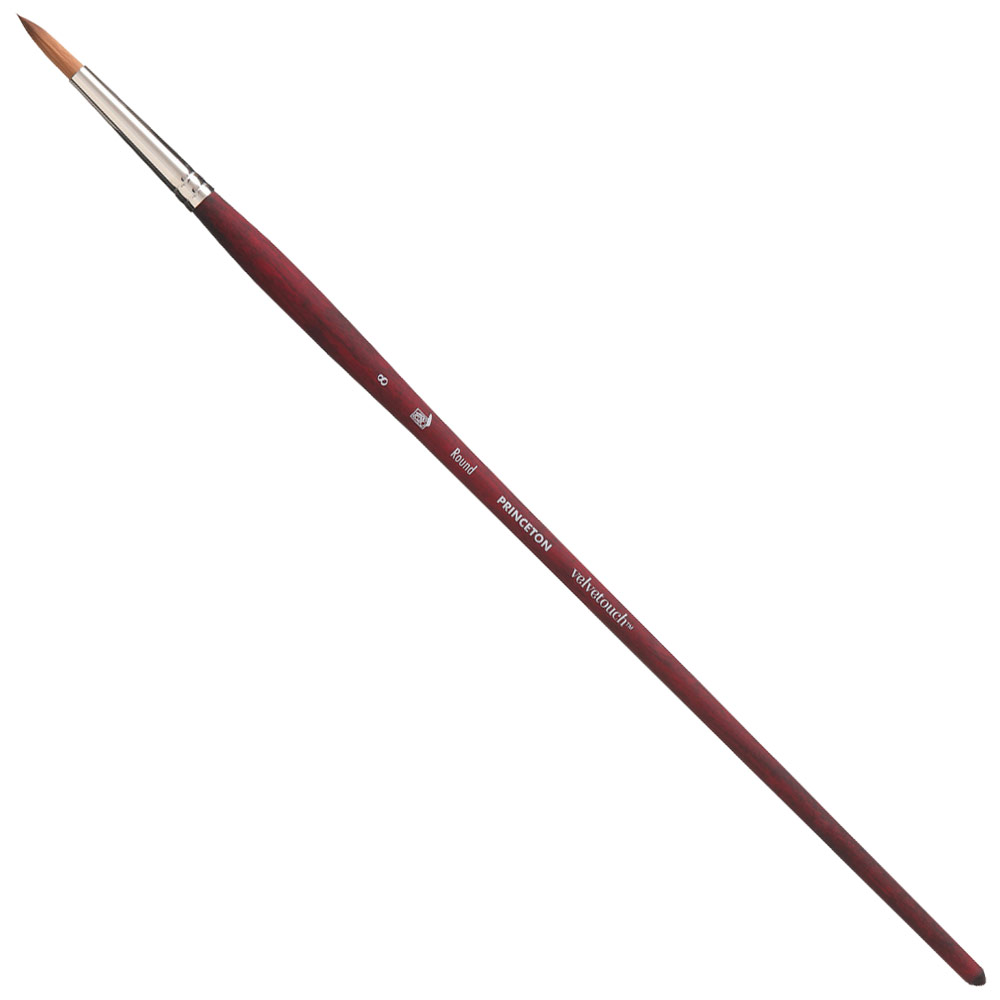Princeton Velvetouch Synthetic Brush Series 3900 Round #8