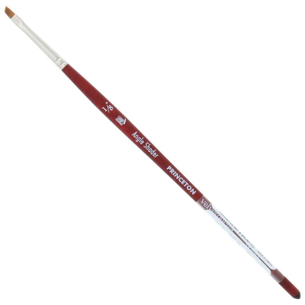 Princeton VELVETOUCH Synthetic Brush Series 3950 Angle Shader 1/8"