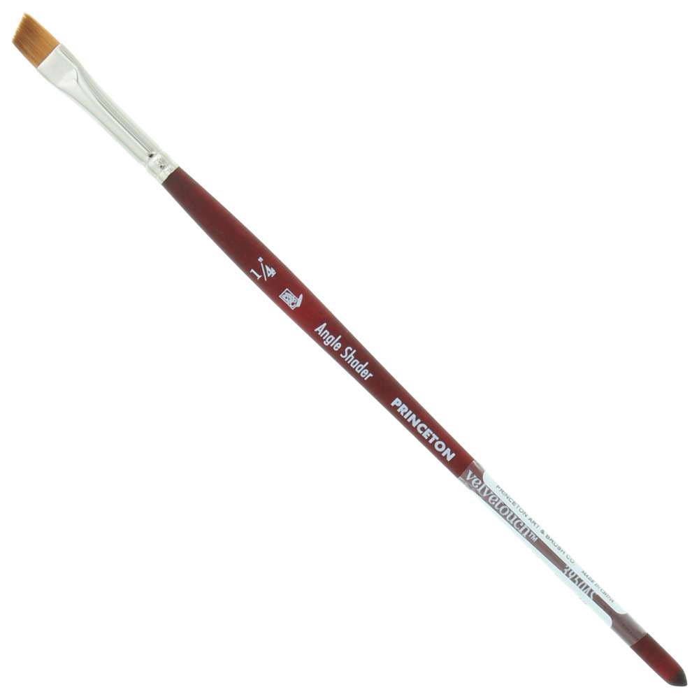 Princeton VELVETOUCH Synthetic Brush Series 3950 Angle Shader 1/4"