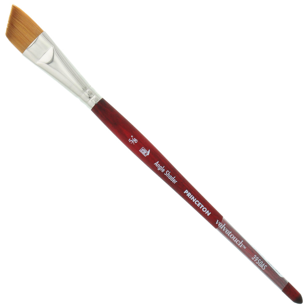 Princeton VELVETOUCH Synthetic Brush Series 3950 Angle Shader 5/8"