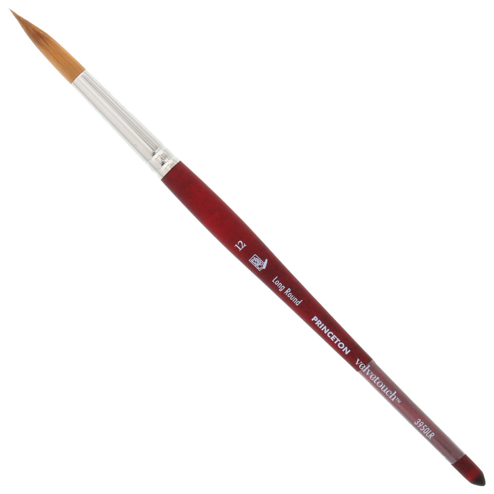 Princeton VELVETOUCH Synthetic Brush Series 3950 Long Round #12