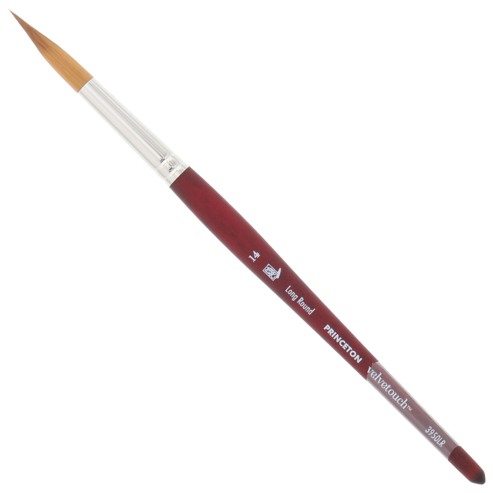 Princeton VELVETOUCH Synthetic Brush Series 3950 Long Round #14