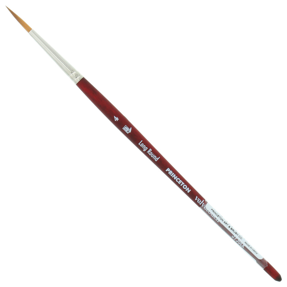 Princeton Velvetouch Synthetic Brush Series 3950 Long Round #4