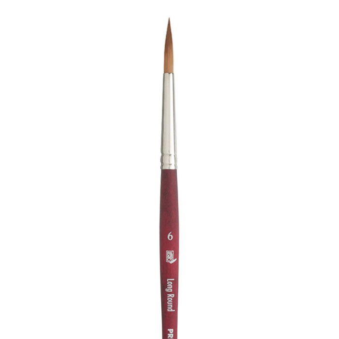 Princeton VELVETOUCH Synthetic Brush Series 3950 Long Round #6