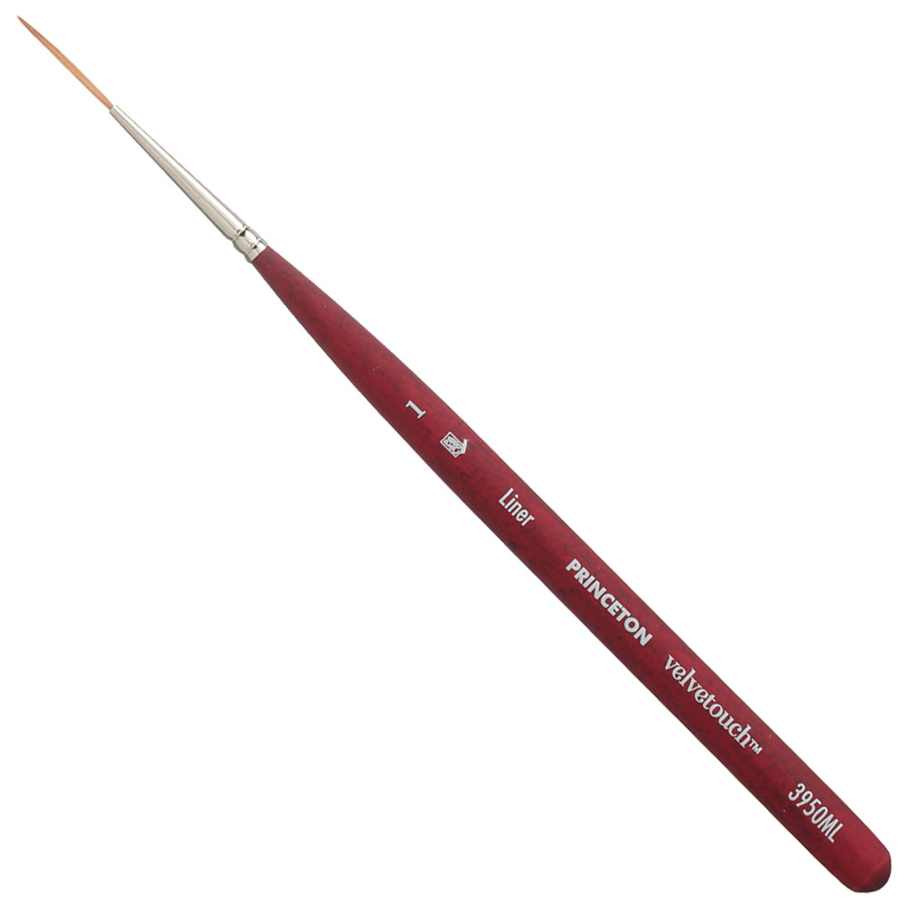 Princeton VELVETOUCH Synthetic Brush Series 3950 Mini Liner #1