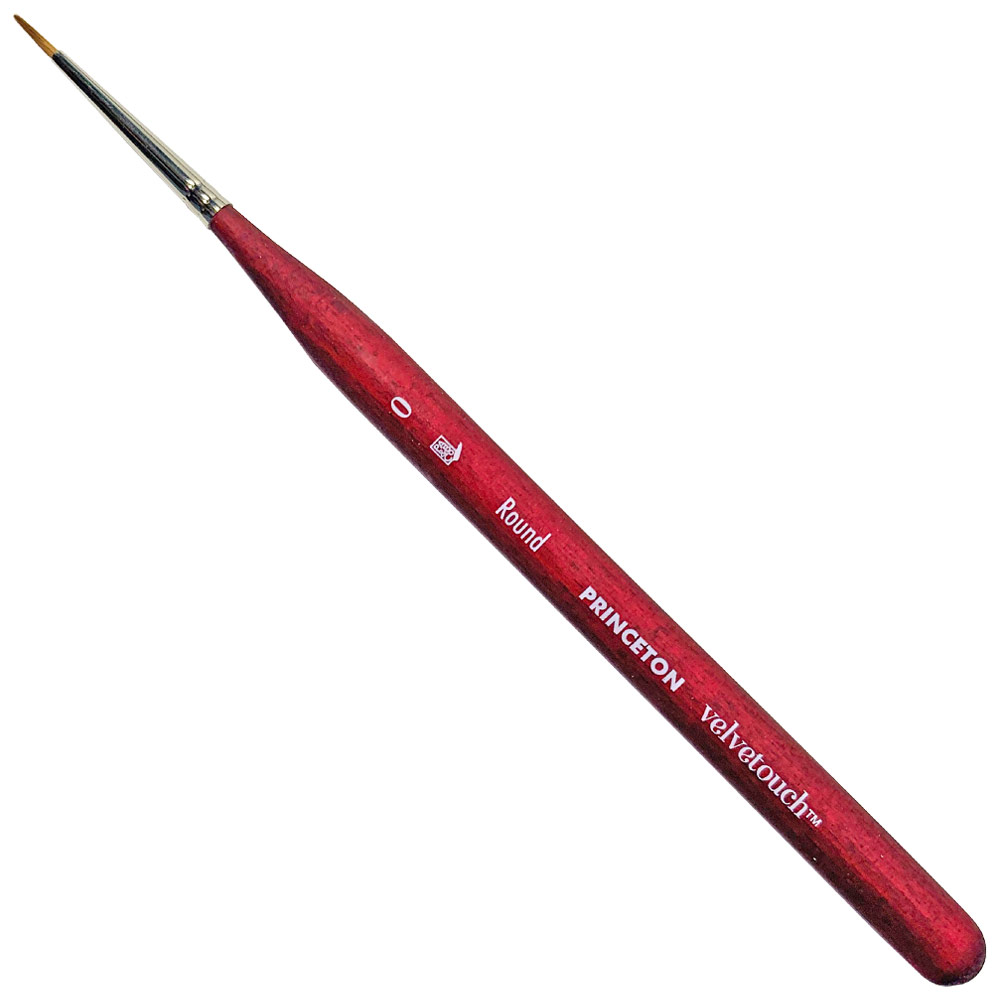 Princeton Velvetouch Synthetic Brush Series 3950 Mini Round #0