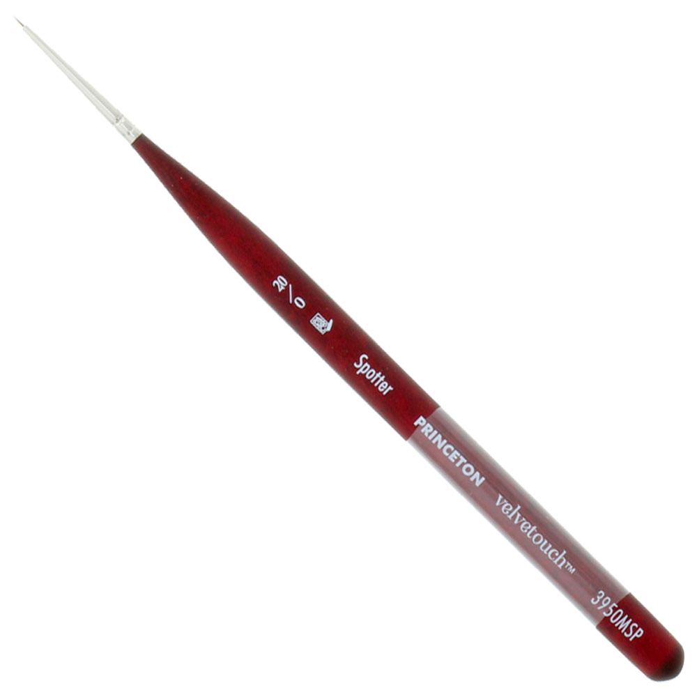 Princeton VELVETOUCH Synthetic Brush Series 3950 Mini Spotter #20/0