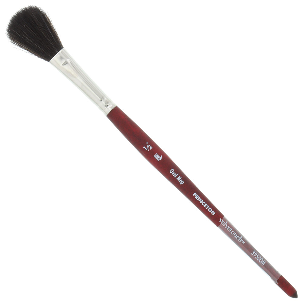 Princeton VELVETOUCH Synthetic Brush Series 3950 Oval Mop 1/2"