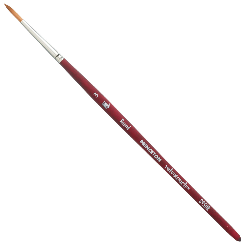 Princeton Velvetouch Synthetic Brush Series 3950 Round #3