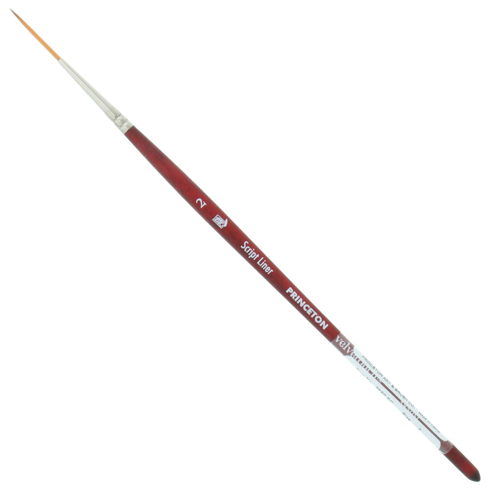 Princeton Velvetouch Synthetic Brush Series 3950 Script Liner #2