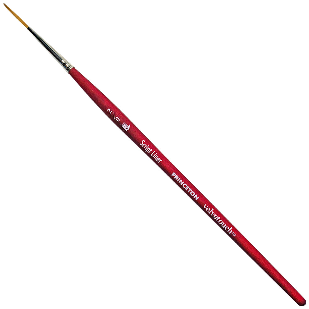 Princeton Velvetouch Synthetic Brush Series 3950 Script Liner #2/0