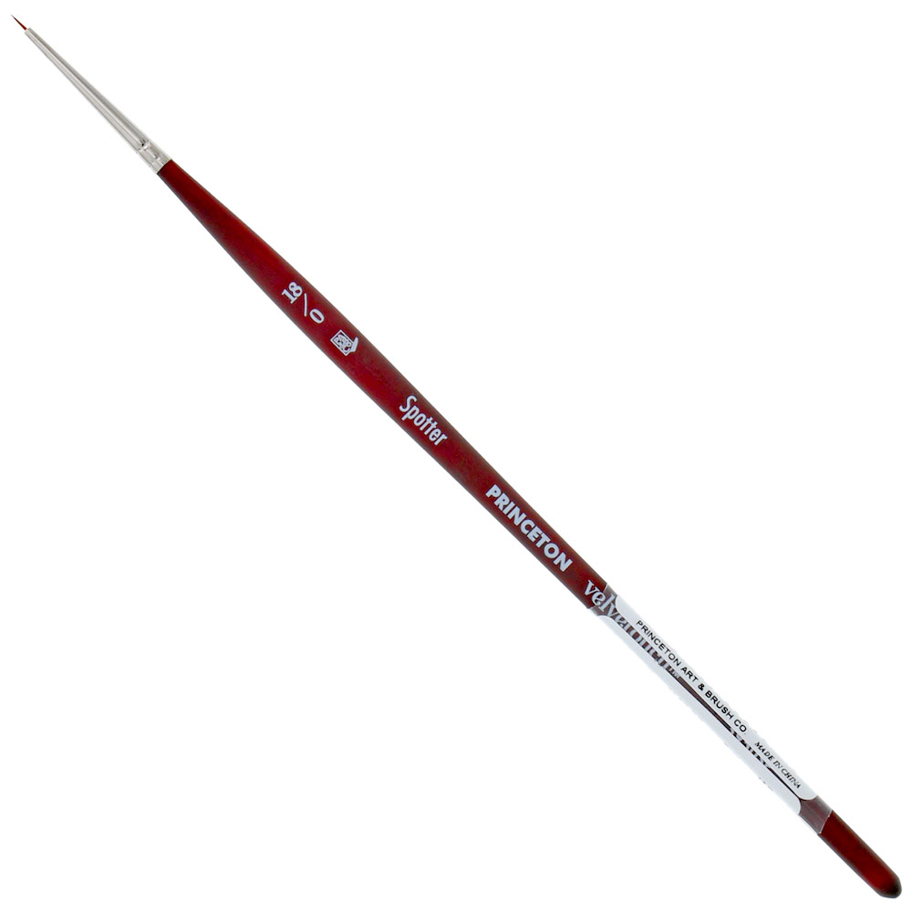 Princeton Velvetouch Synthetic Brush Series 3950 Spotter #18/0