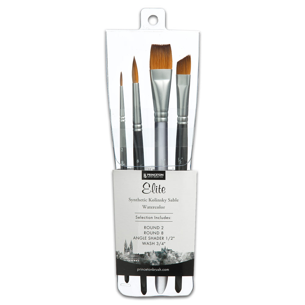 Princeton Aqua Elite Synthetic Kolinsky Professional 4 Set