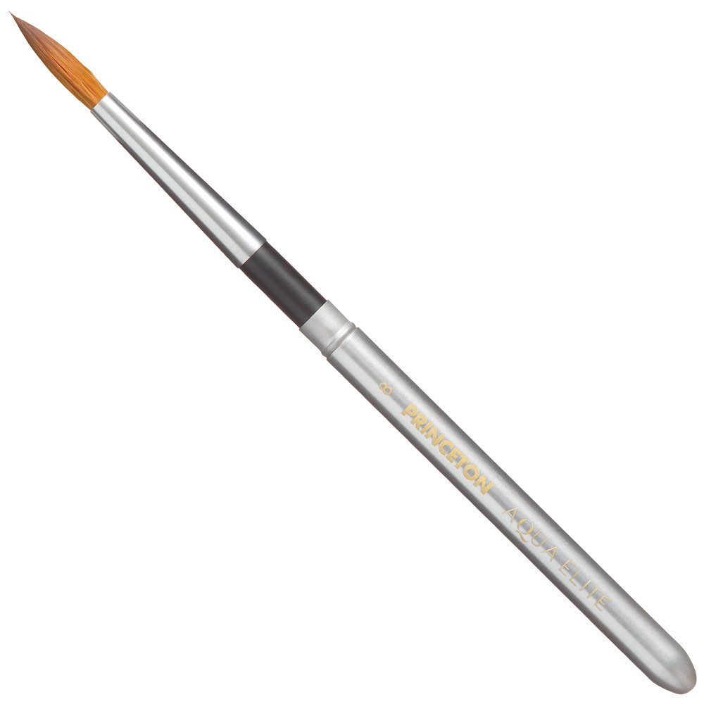 Princeton Aqua Elite Synthetic Kolinsky Brush Series 4850 Travel Round #8