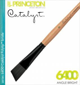 Princeton CATALYST Polytip Bristle Brush Series 6400 Angle Bright #12
