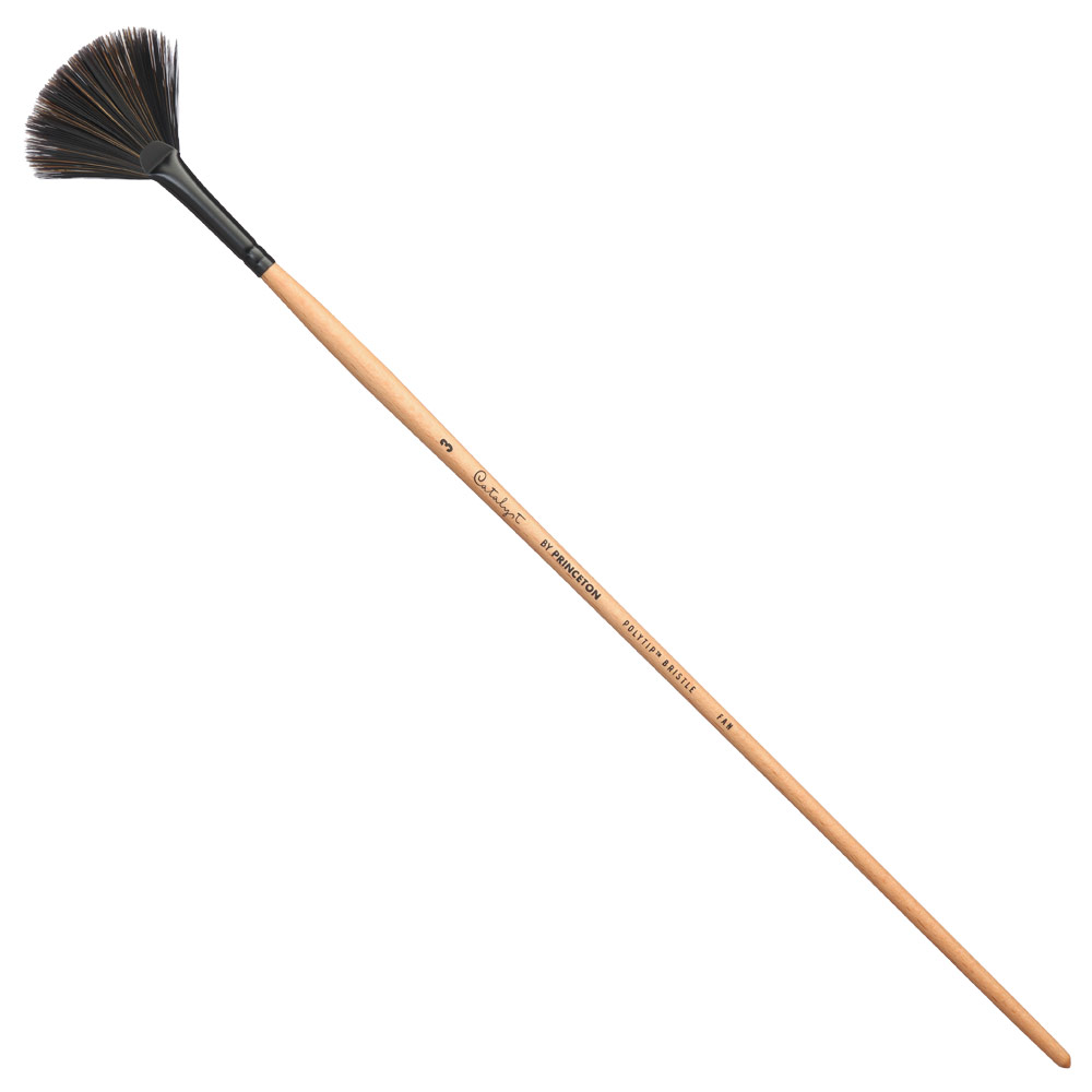 Princeton Catalyst Polytip Bristle Brush Series 6400 Fan #3