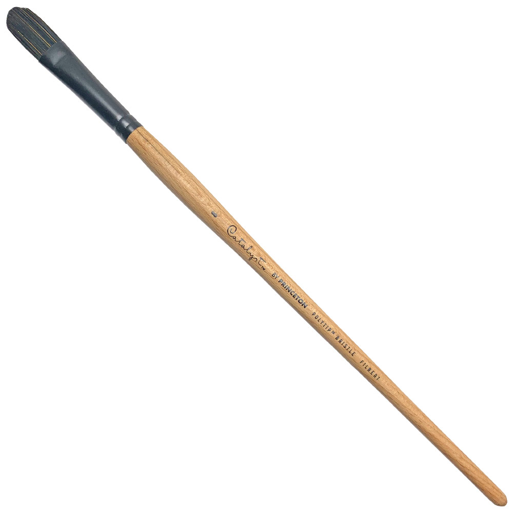 Princeton Catalyst Polytip Bristle Brush Series 6400 Filbert #8