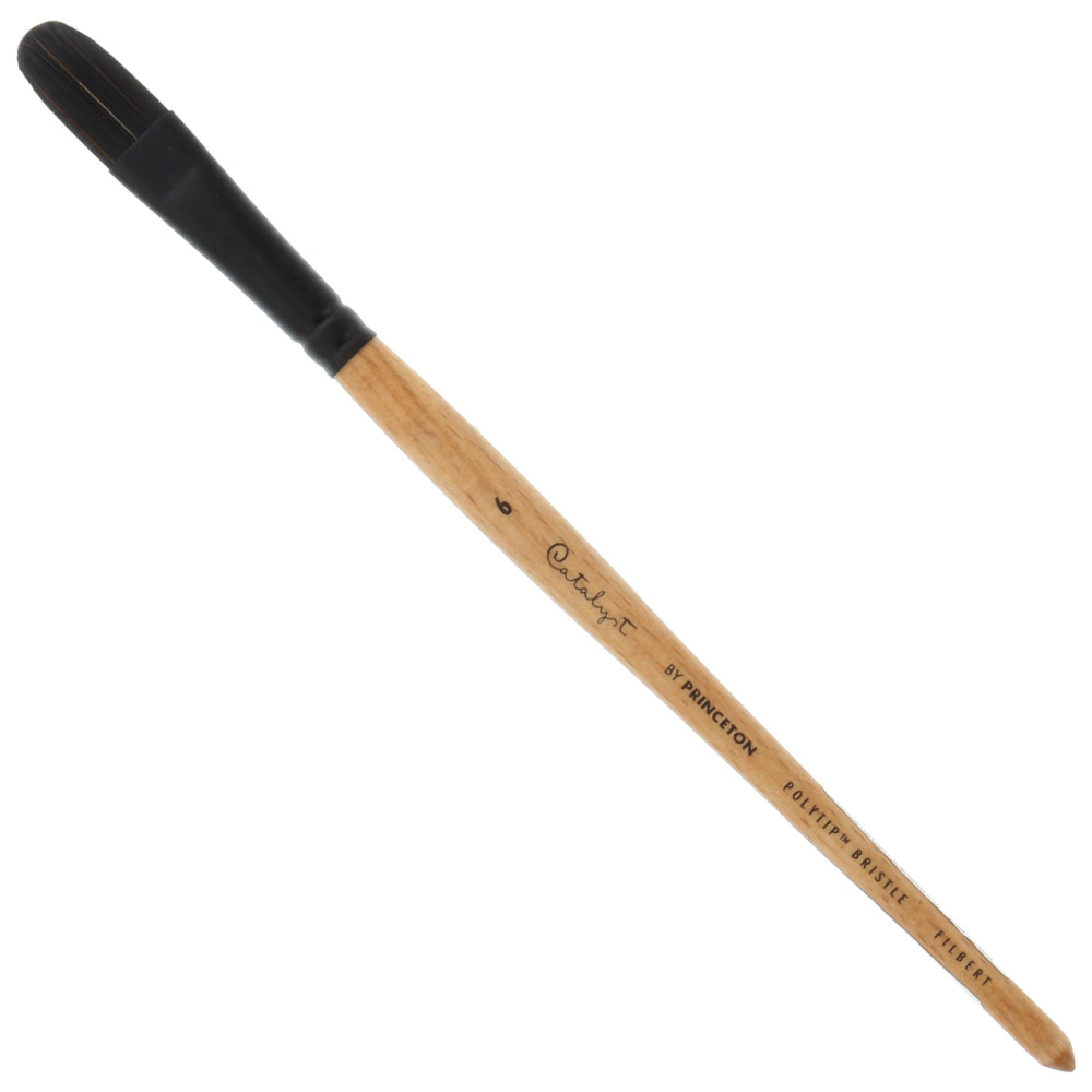 Princeton CATALYST Polytip Bristle Brush Series 6450 Filbert #6