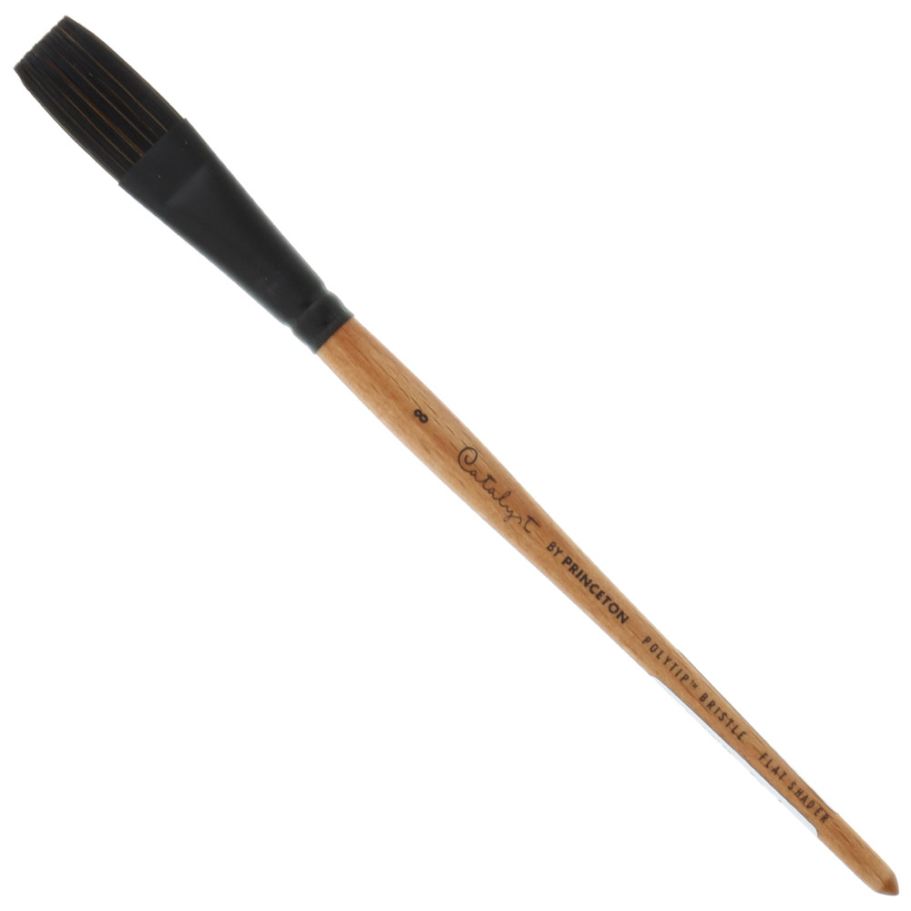 Princeton Catalyst Polytip Bristle Brush Series 6450 Flat Shader #8