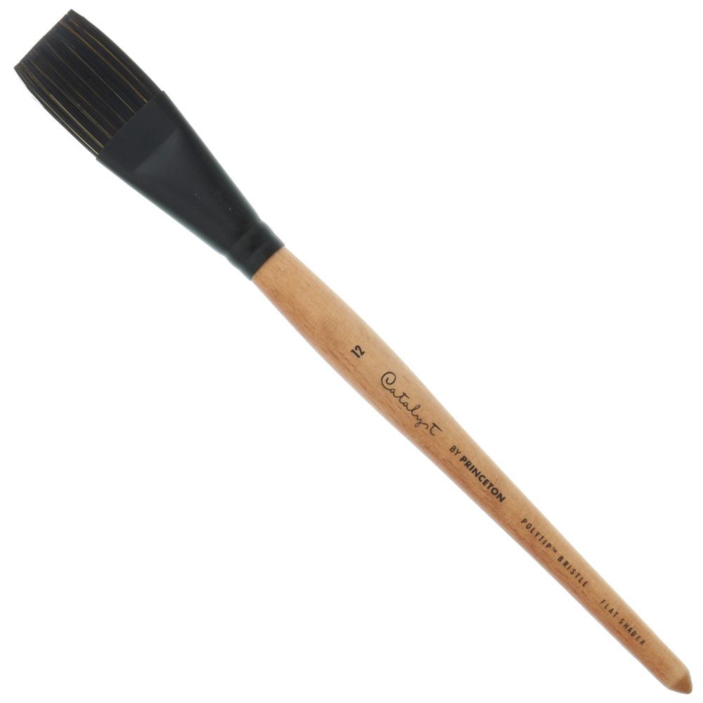 Princeton Catalyst Polytip Bristle Brush Series 6450 Flat Shader #12