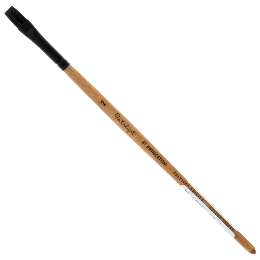 Princeton Catalyst Polytip Bristle Brush Series 6450 Bright Shader #2