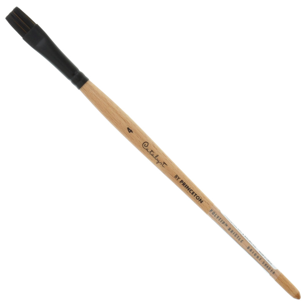 Princeton Catalyst Polytip Bristle Brush Series 6450 Bright Shader #4