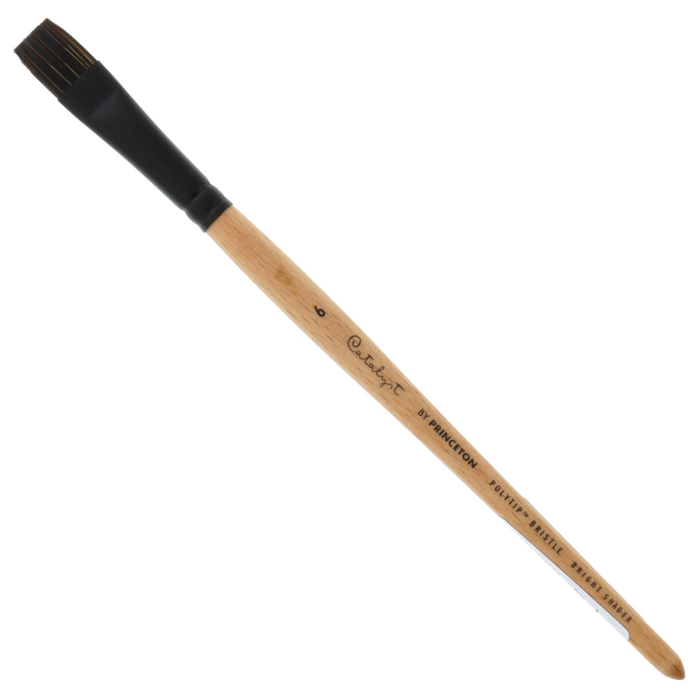 Princeton Catalyst Polytip Bristle Brush Series 6450 Bright Shader #6