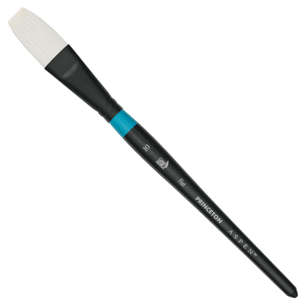 Princeton Aspen Synthetic Bristle Short Brush Series 6950 Flat #10