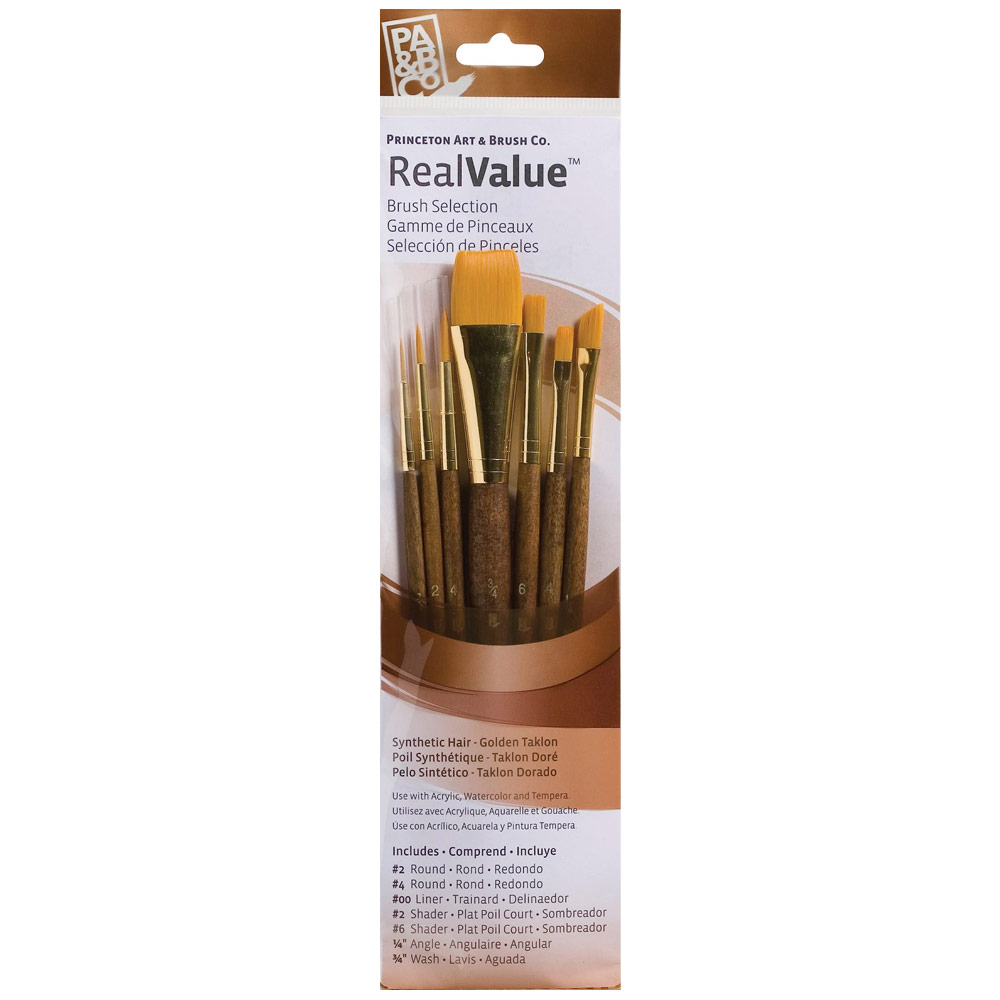 Princeton 9143 Real Value Brush Set - 7pc Assorted