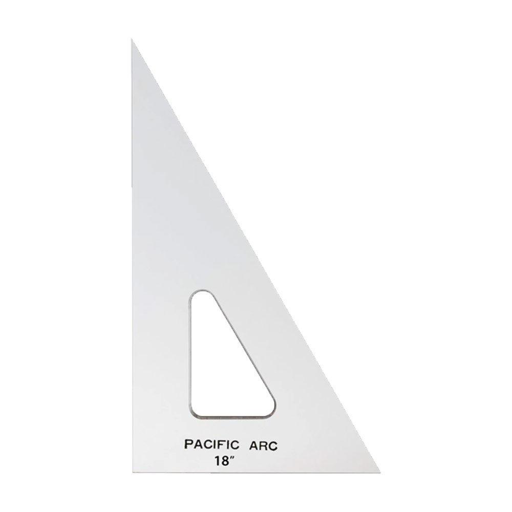 Pacific Arc Acrylic 30/60 Triangle 18" Clear