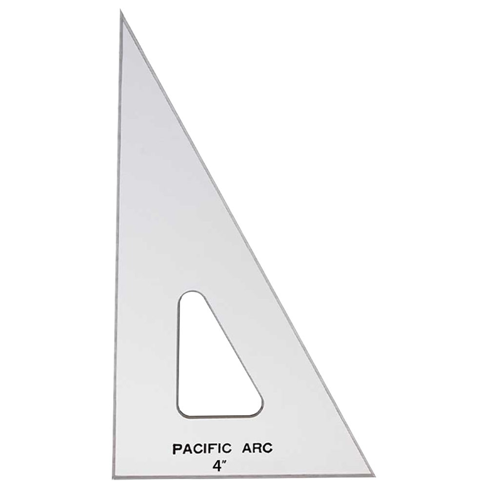 Pacific Arc Acrylic 30/60 Triangle 4" Topaz