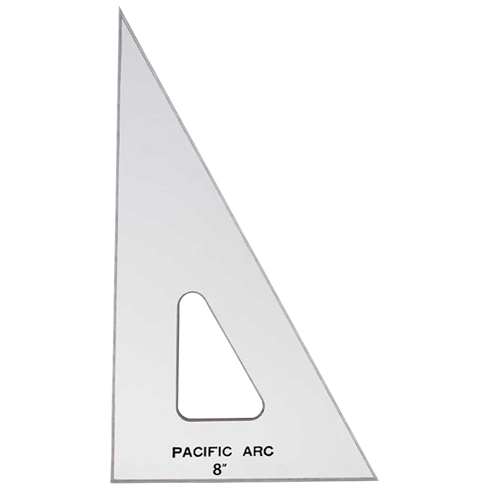 Pacific Arc Acrylic 30/60 Triangle 8" Topaz