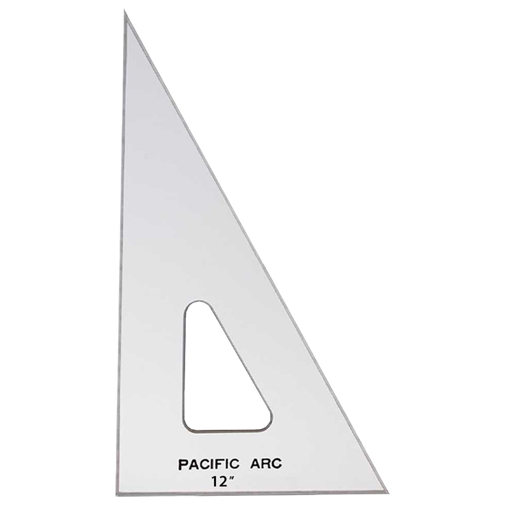Pacific Arc Acrylic 30/60 Triangle 12" Topaz