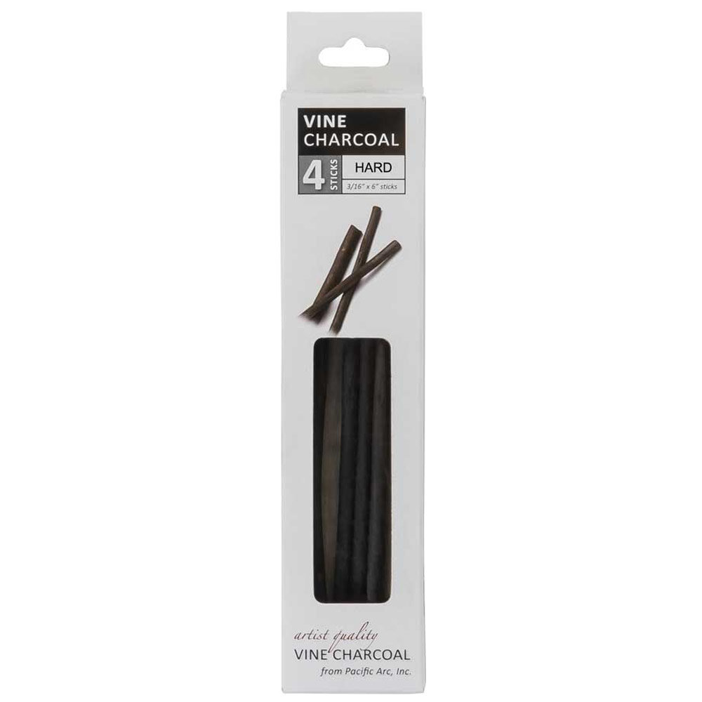 Pacific Arc Vine Charcoal 4 Pack Hard